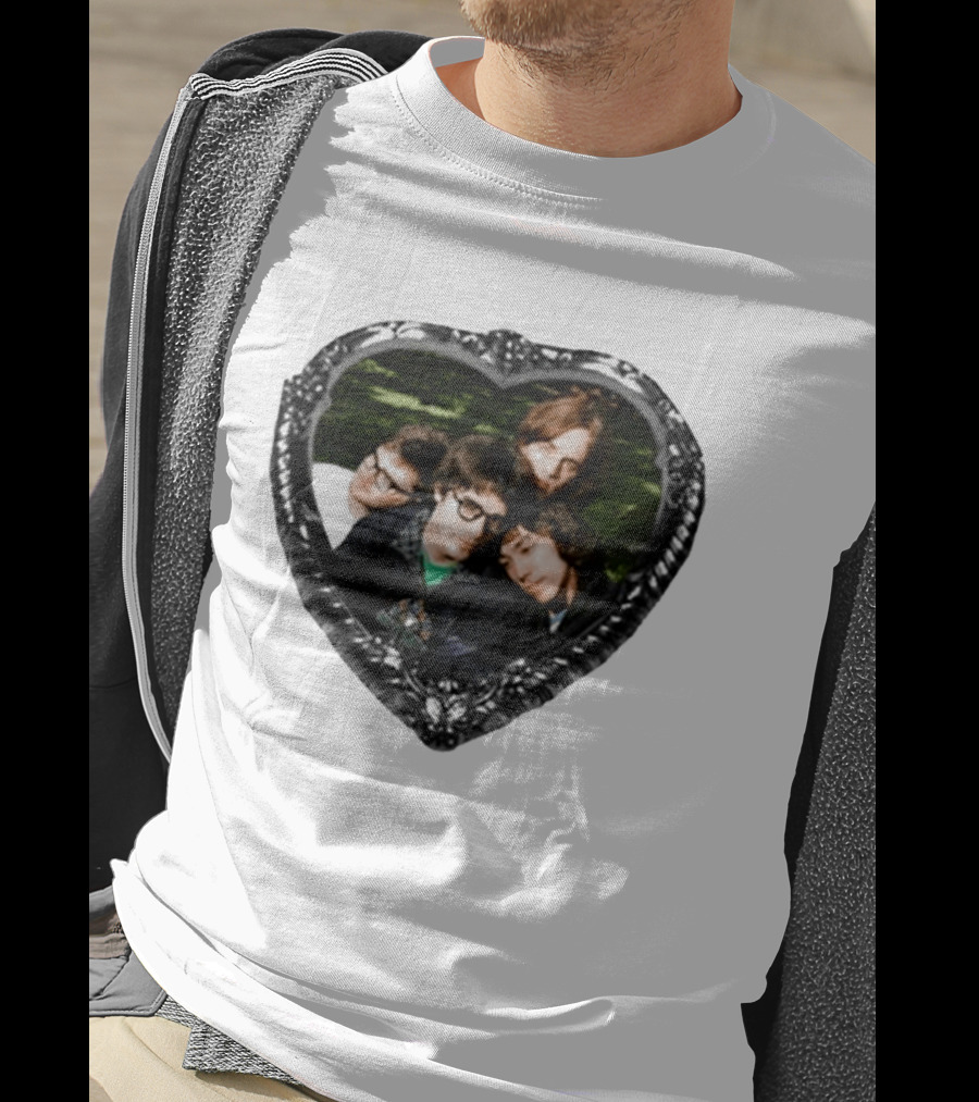 The Lazy Eyes Cheesy Love Songs Heartshape Group Photo Frame T-Shirt