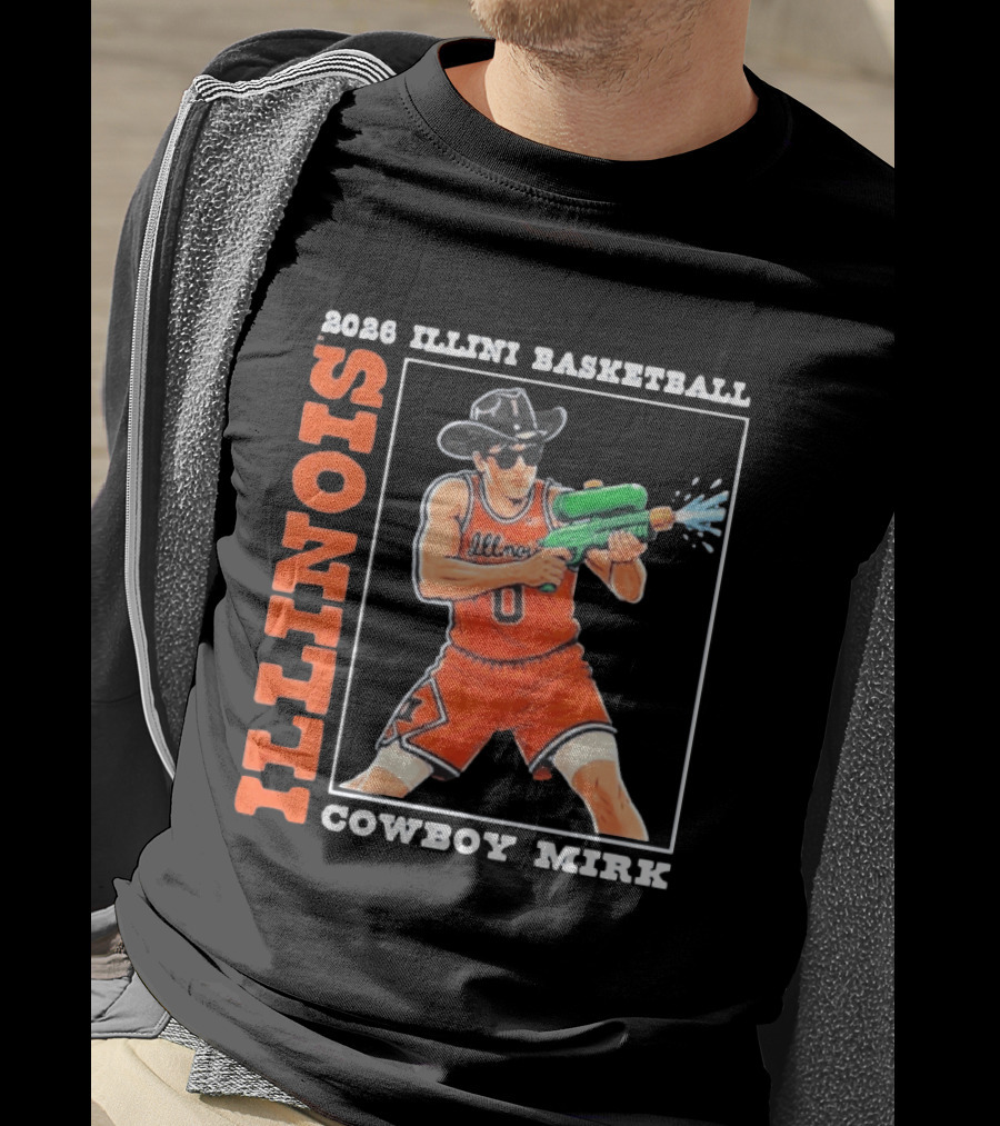 2026 Illinois Basketball Cowboy Mirk Fighting Illini March Madness Final Four T-Shirt