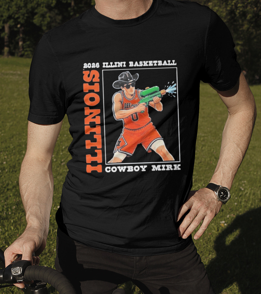 2026 Illinois Basketball Cowboy Mirk Fighting Illini March Madness Final Four T-Shirt
