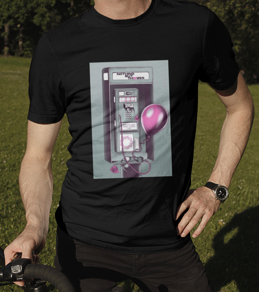 Nothing But Thieves March 31 2026 Mexico City Pepsi Center Concert Phone Booth Balloon Roses T-Shirt