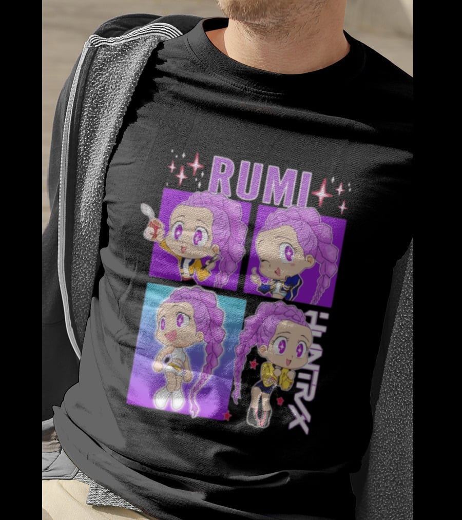 Rumi Kpop Huntrx Demon Hunters Cute Chibi Characters T-Shirt
