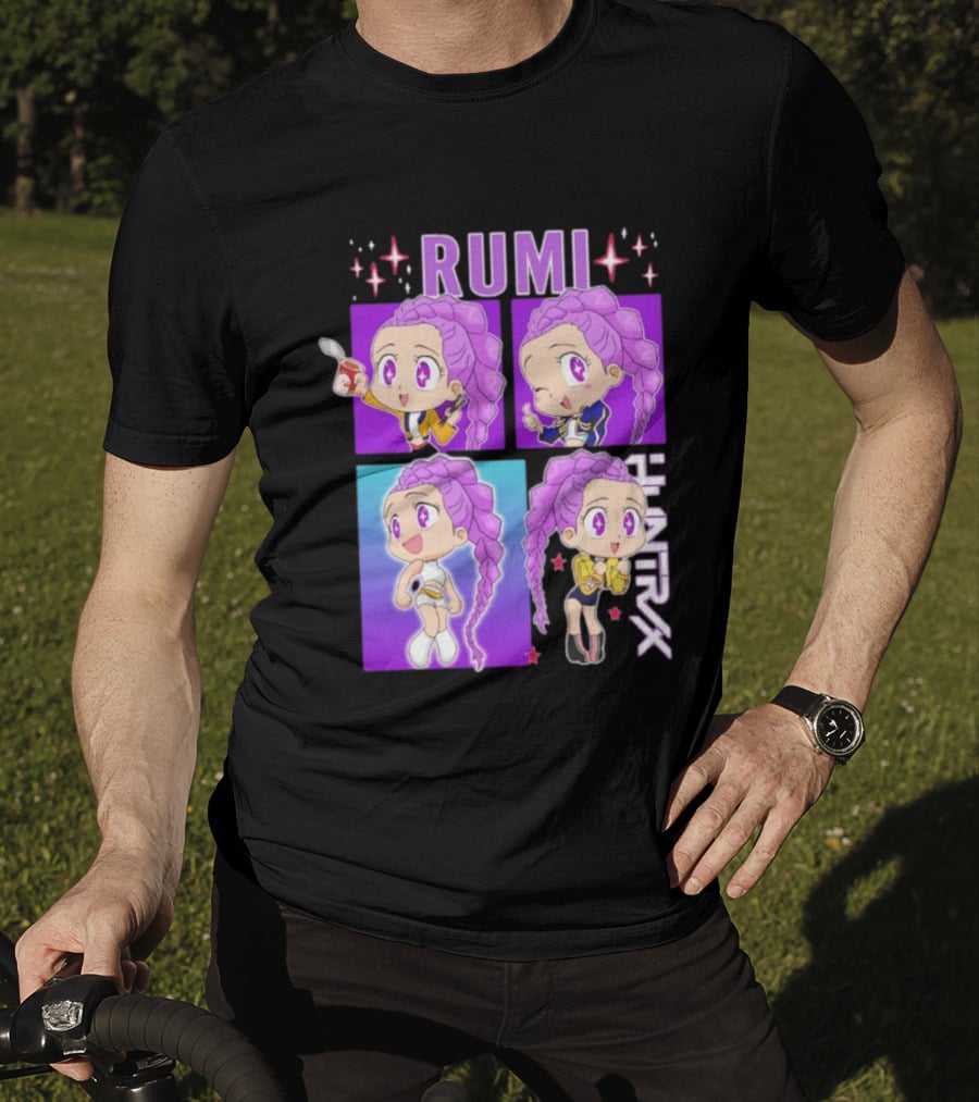 Rumi Kpop Huntrx Demon Hunters Cute Chibi Characters T-Shirt