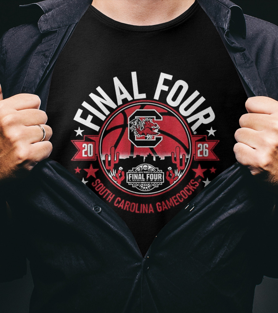 South Carolina Gamecocks 2026 Final Four Basketball Team T-Shirt