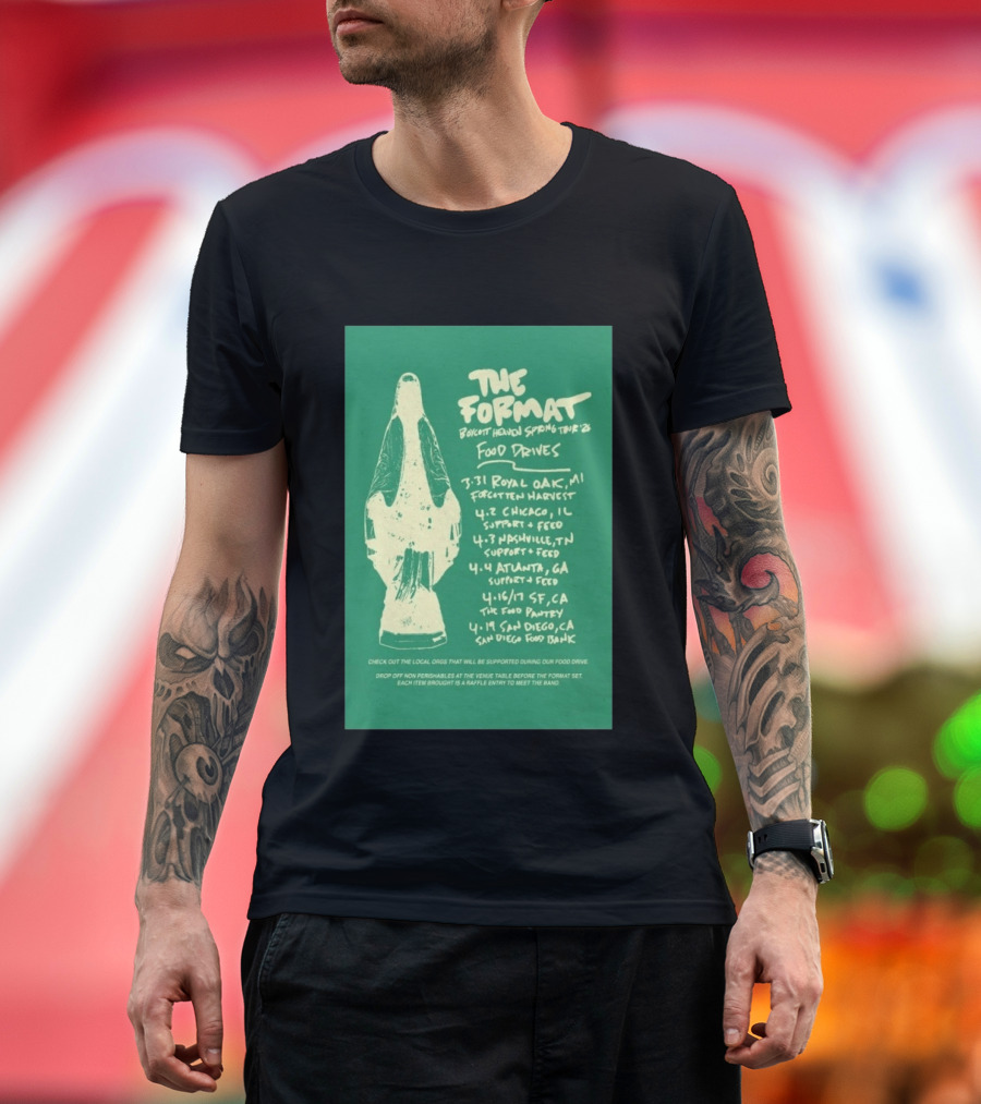 The Format Boycott Heaven Spring Tour 2026 Food Drives Chicago IL T-Shirt