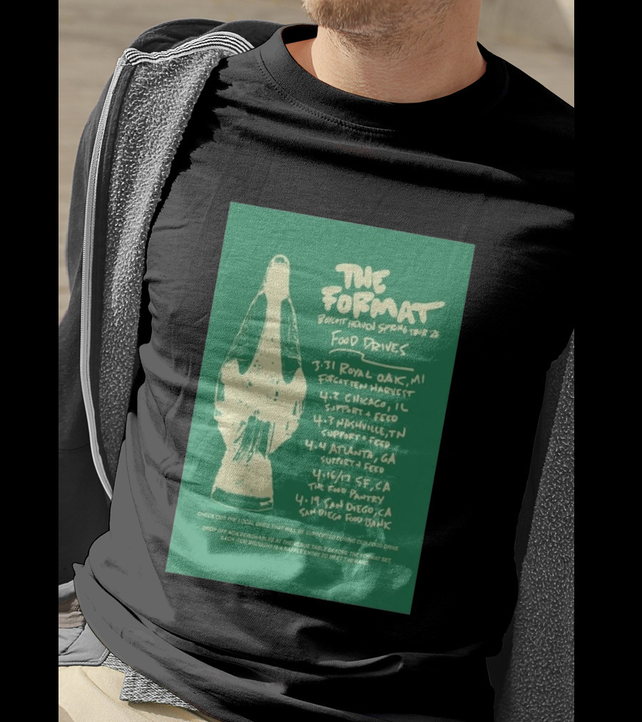 The Format Boycott Heaven Spring Tour 2026 Food Drives Chicago IL T-Shirt
