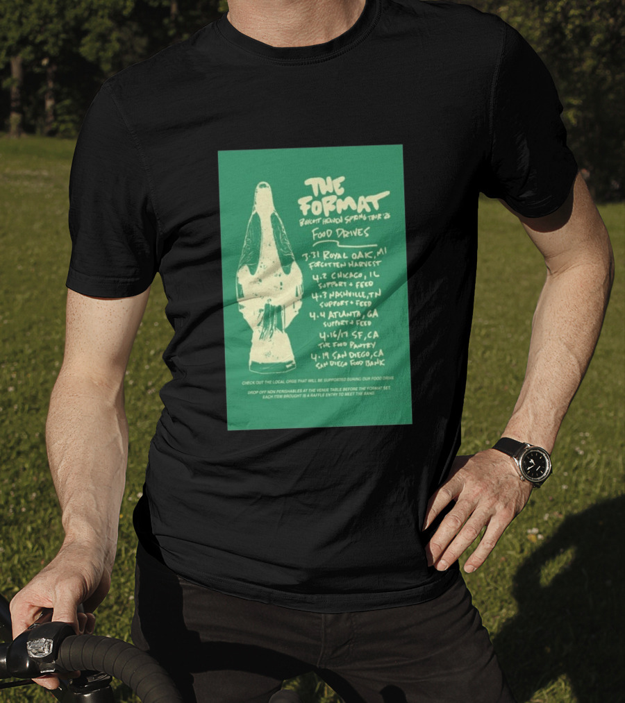 The Format Boycott Heaven Spring Tour 2026 Food Drives Chicago IL T-Shirt