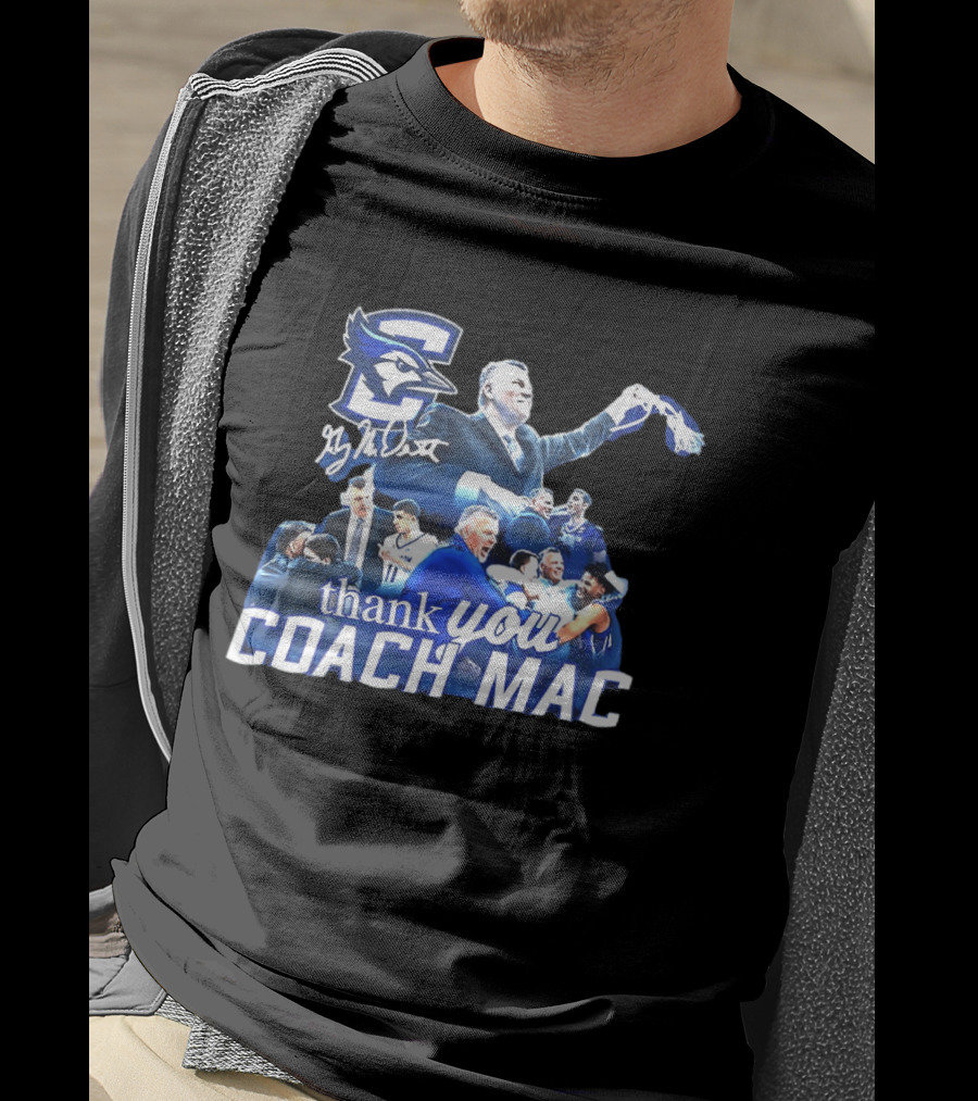 Thank You Coach Mac Creighton Bluejays Basketball T-Shirt