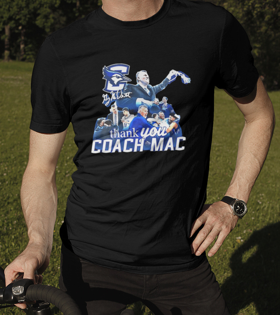 Thank You Coach Mac Creighton Bluejays Basketball T-Shirt