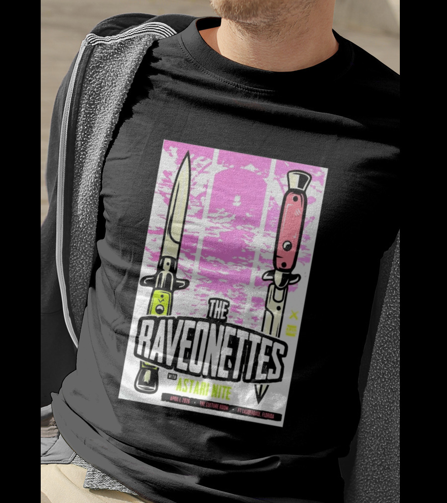 Raveonettes Astari Nite April 1 2026 Ft Lauderdale Culture Room T-Shirt