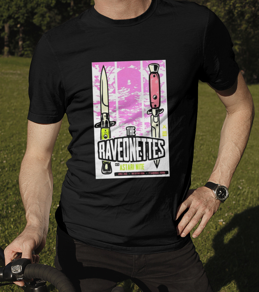 Raveonettes Astari Nite April 1 2026 Ft Lauderdale Culture Room T-Shirt