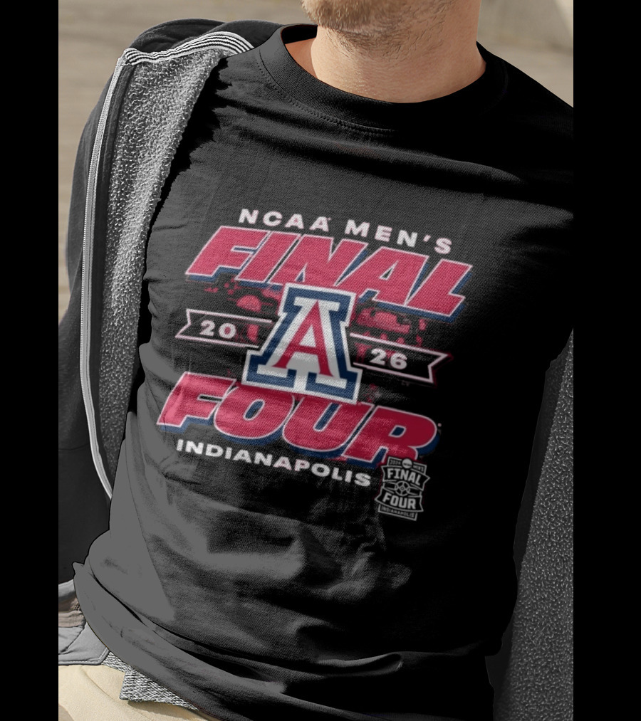 NCAA Men's Final Four 2026 Arizona Wildcats Indianapolis T-Shirt