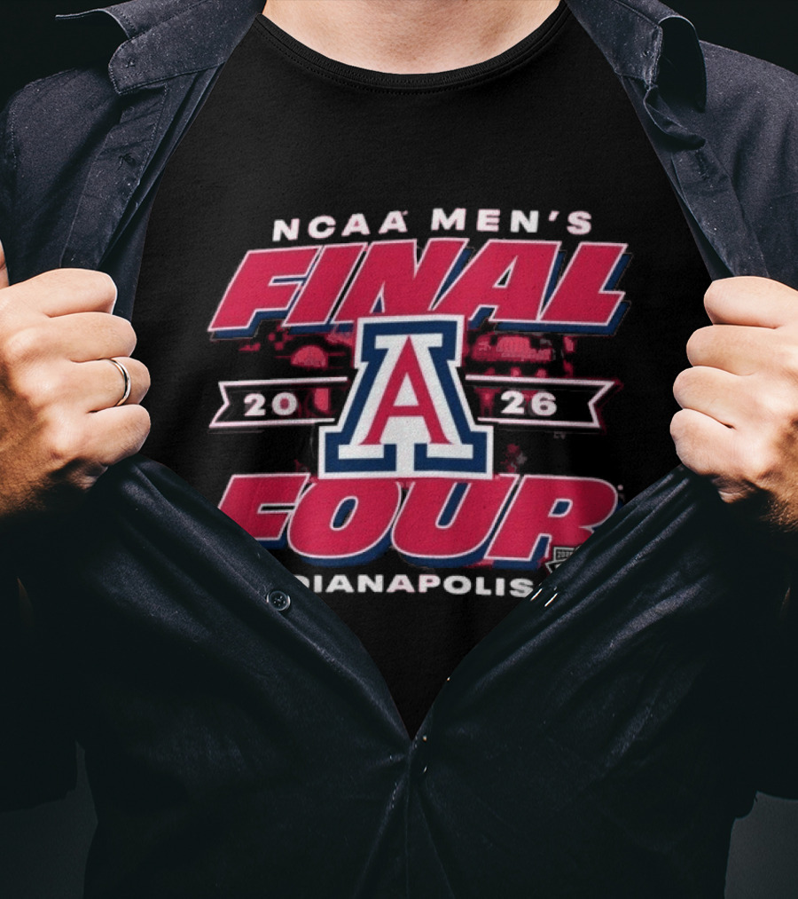 NCAA Men's Final Four 2026 Arizona Wildcats Indianapolis T-Shirt