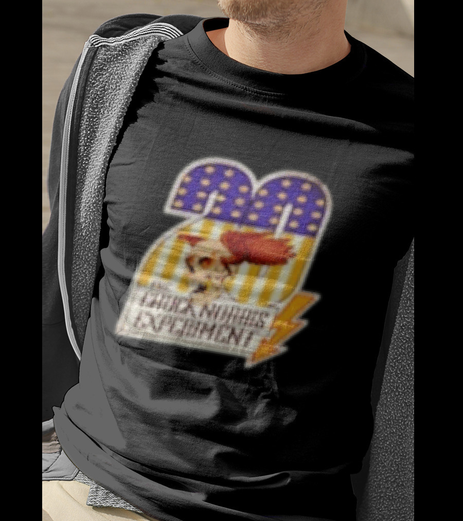 The Chuck Norris Experiment 20 Lightning Bolt Stars And Stripes Skull T-Shirt