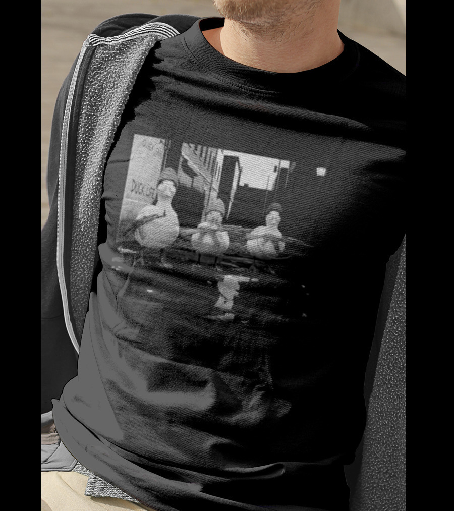 Quack Gang Duck Life Street Scene With Armed Ducks T-Shirt