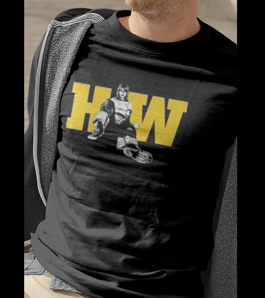 Hw Negative Self Talk No I Won't Hear It Knight Defender Sitting On HW Yellow Letters T-Shirt