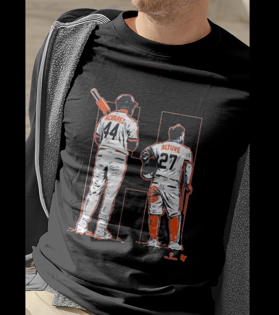 Yordan Alvarez Jose Altuve 44 27 Houston Baseball Astros H Duo T-Shirt