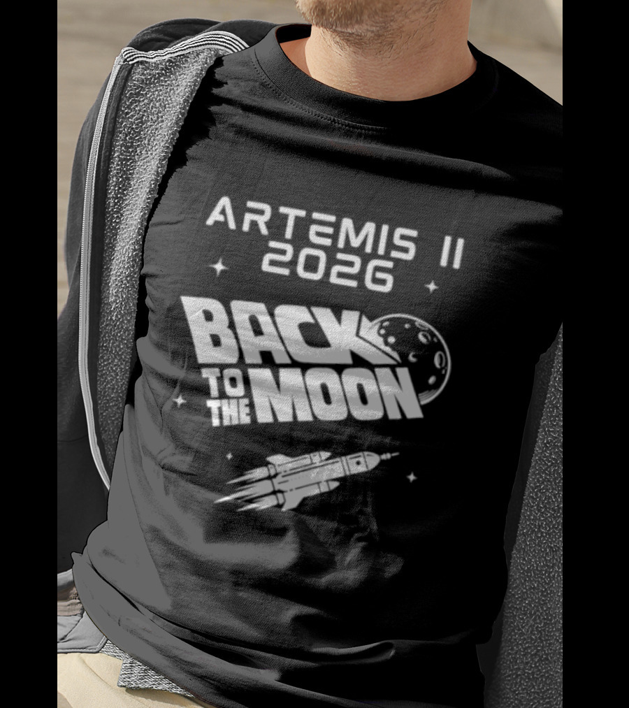 Artemis II 2026 Mission Back To The Moon Lunar Rocket Journey T-Shirt