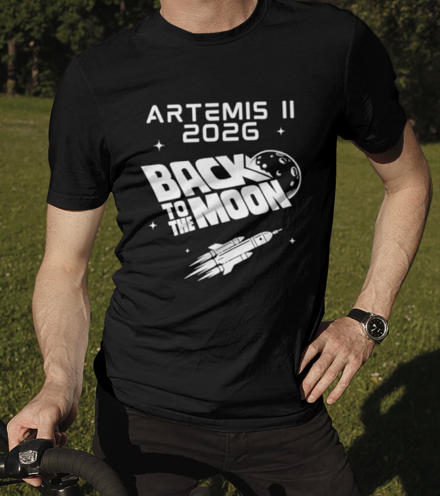 Artemis II 2026 Mission Back To The Moon Lunar Rocket Journey T-Shirt
