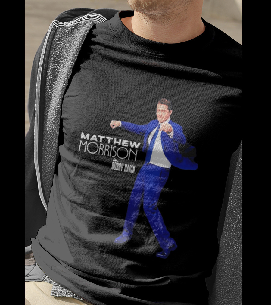Just In Time Matthew Morrison Is Bobby Darin Bold Blue Suit Dance T-Shirt