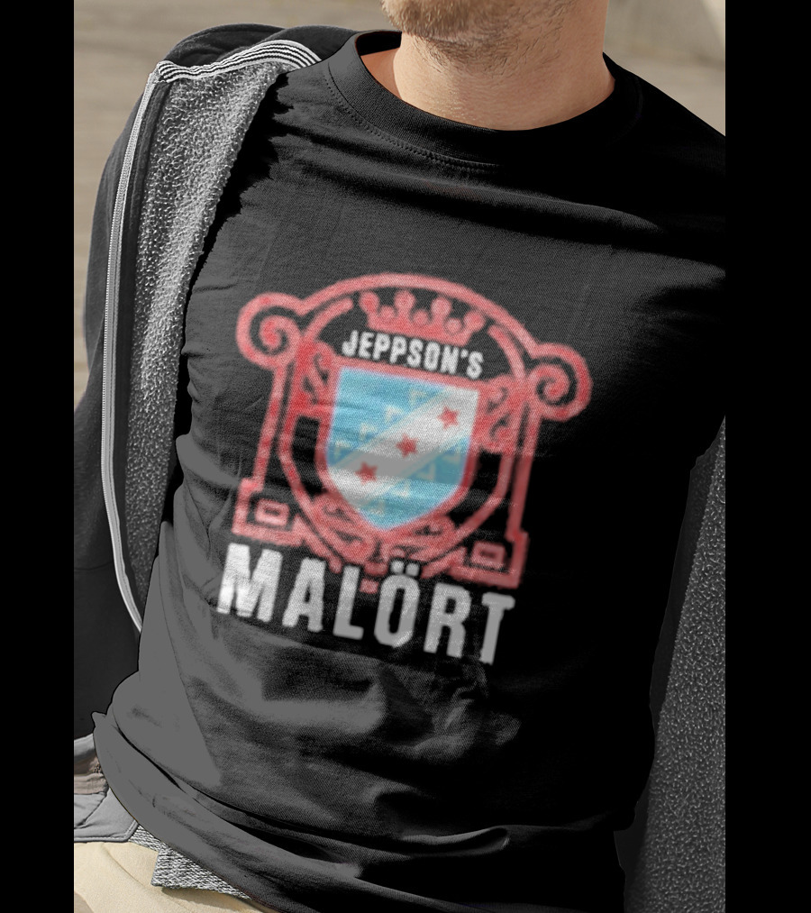 Jeppson's Malört Crest With Chicago Style Star Shield T-Shirt