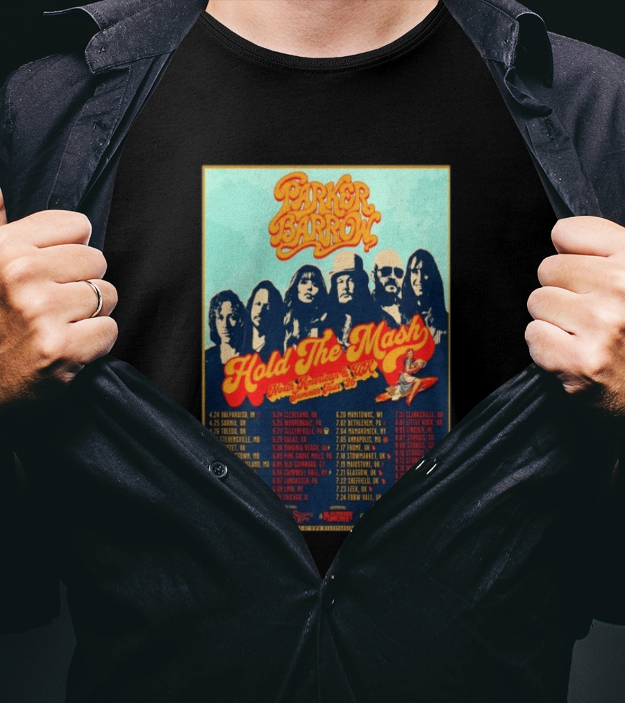 Parker Barrow Hold The Mash North American UK Summer Tour 2023 T-Shirt