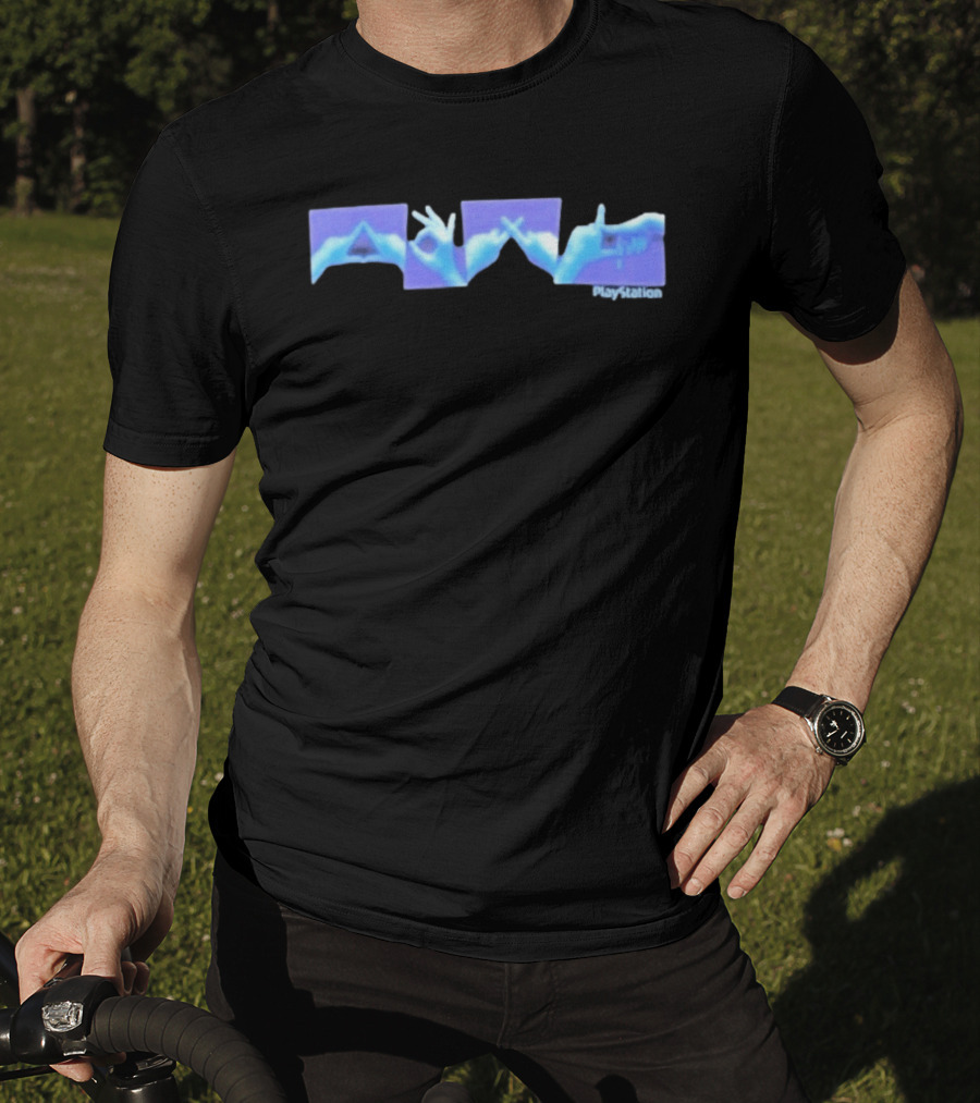 PlayStation Controller Button Hand Gestures T-Shirt