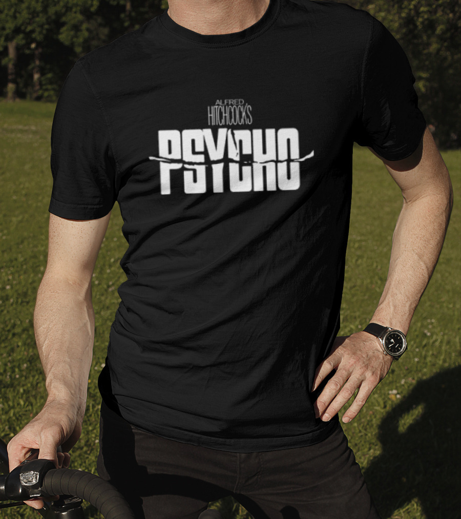 Alfred Hitchcock's Psycho Icy Blackness Classic Cinema Horror T-Shirt