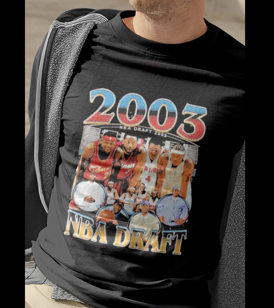 2003 NBA Draft James Anthony Bosh Wade T-Shirt