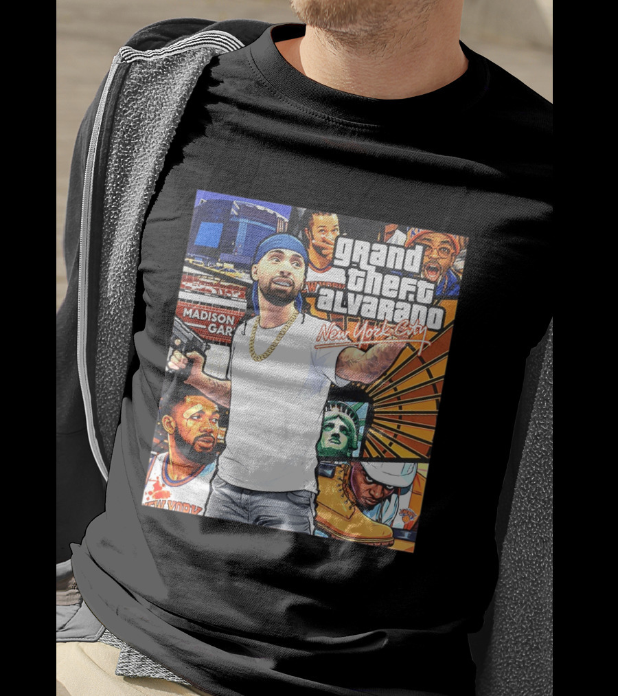Grand Theft Alvarado New York City Madison Square Garden Knicks Energy T-Shirt