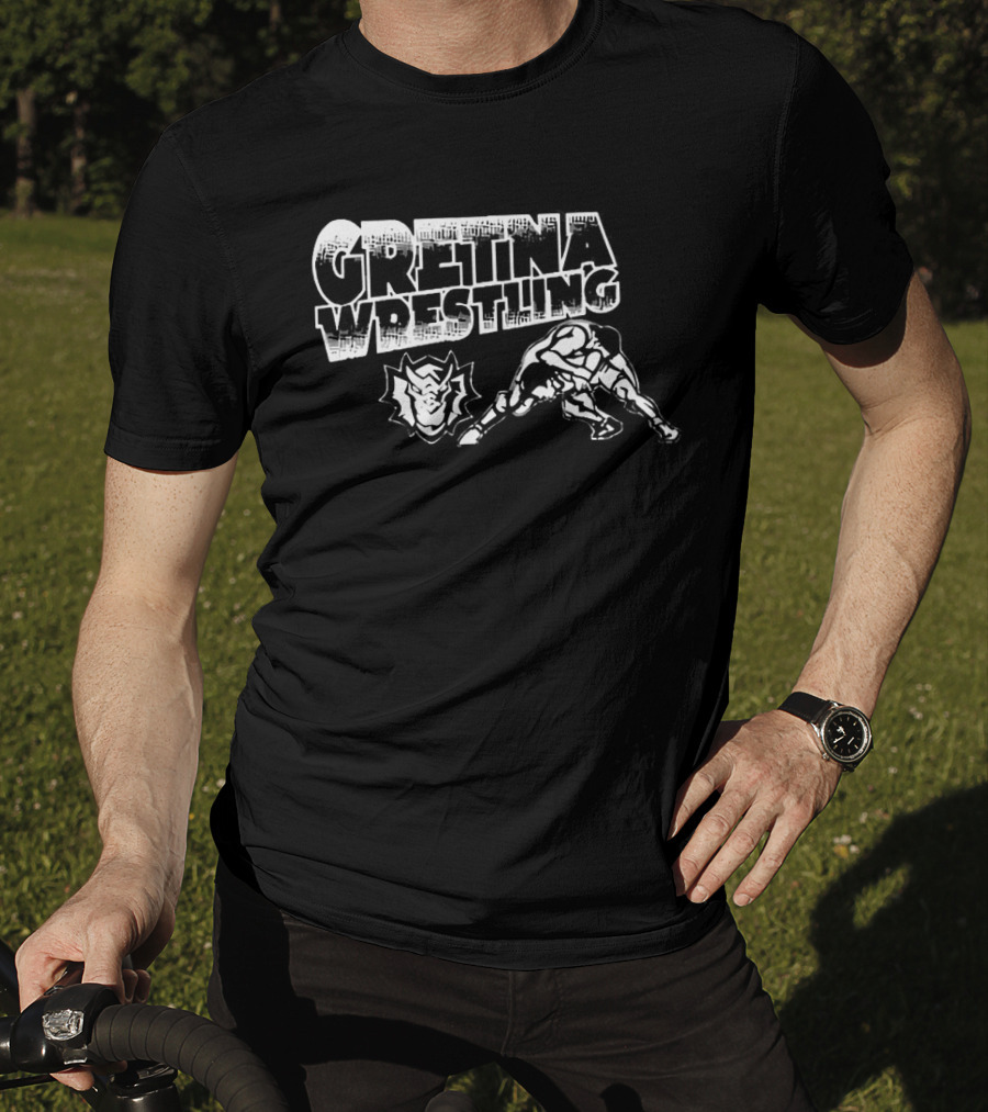 Gretina Wrestling Rise As One Rhino Grappling Strength T-Shirt