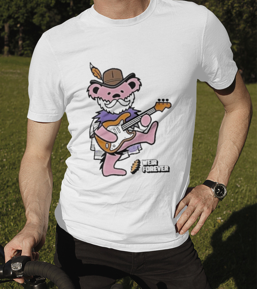 Weir Forever Purple Bear Playing Guitar Weir Tour 2026 T-Shirt