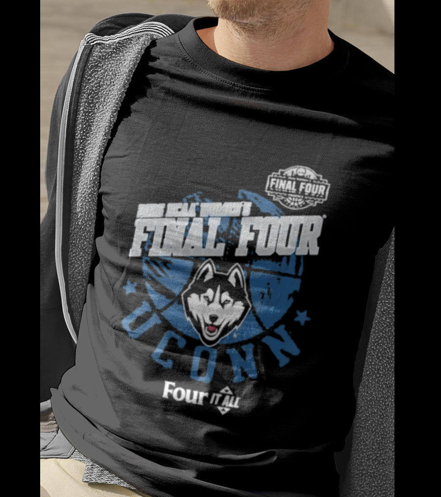 UConn Huskies 2026 NCAA Women's Final Four Four It All T-Shirt