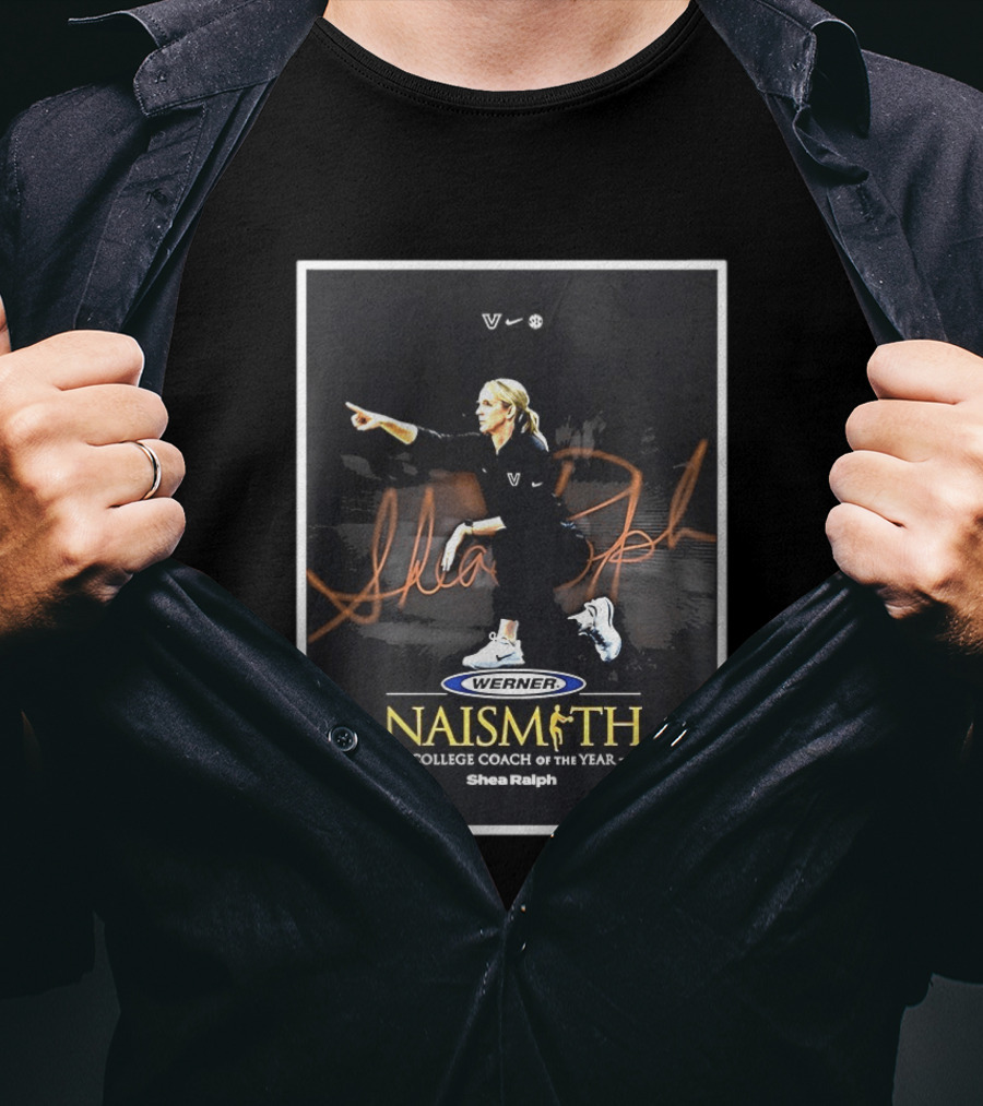 Vanderbilt Wbb Werner Naismith College Coach Of The Year Shea Ralph Nike T-Shirt