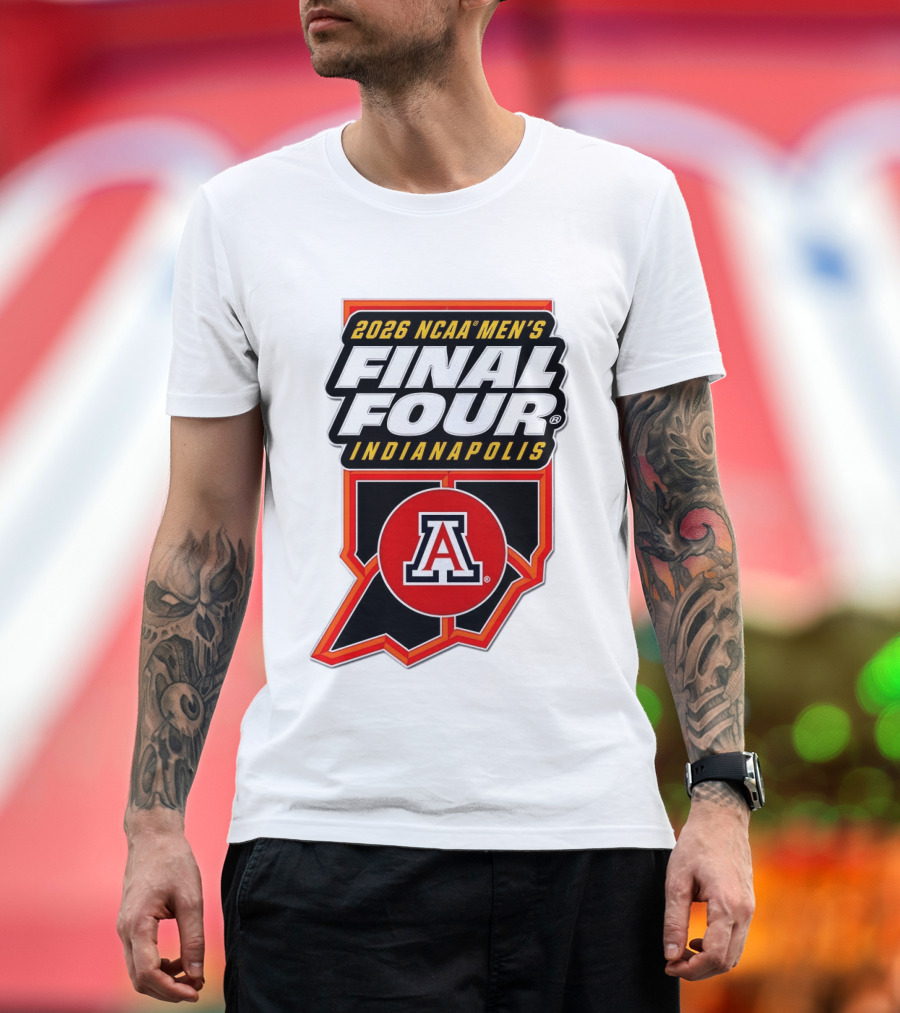 Arizona Wildcats NCAA Men's Final Four 2026 Indianapolis T-Shirt