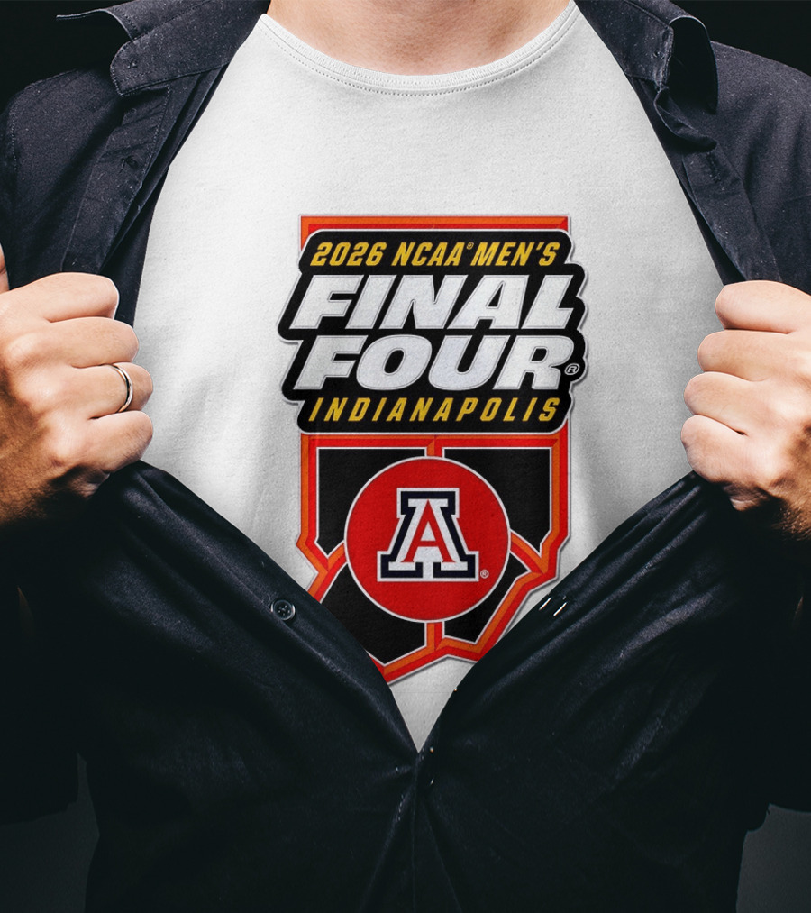 Arizona Wildcats NCAA Men's Final Four 2026 Indianapolis T-Shirt