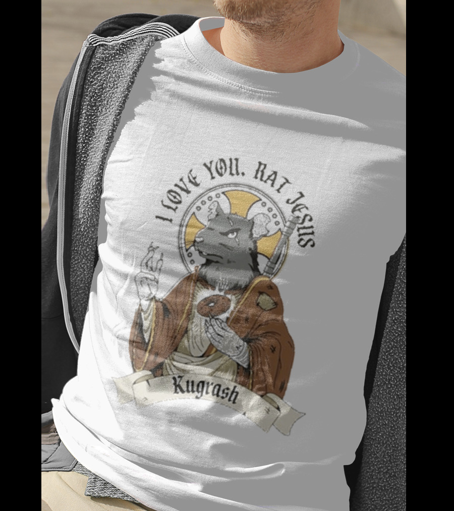 I Love You Rat Jesus Kutgraph T-Shirt