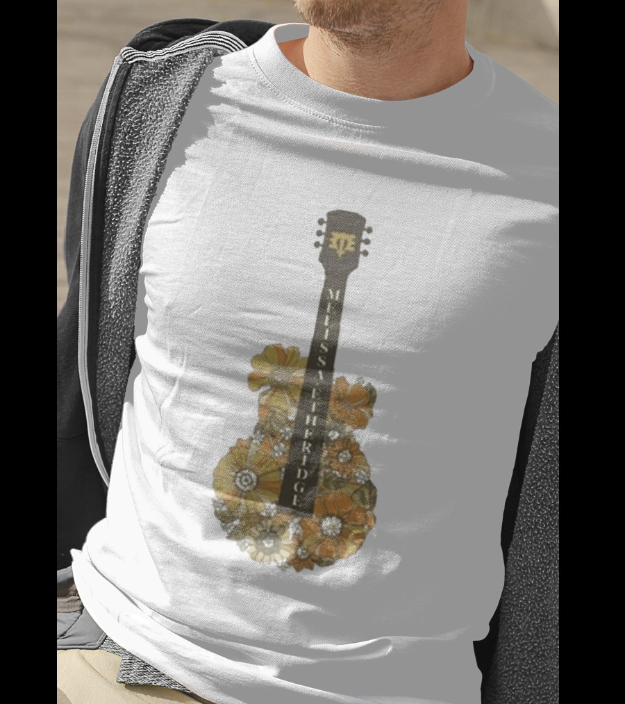 Melissa Etheridge Floral Guitar Art With Flowers T-Shirt