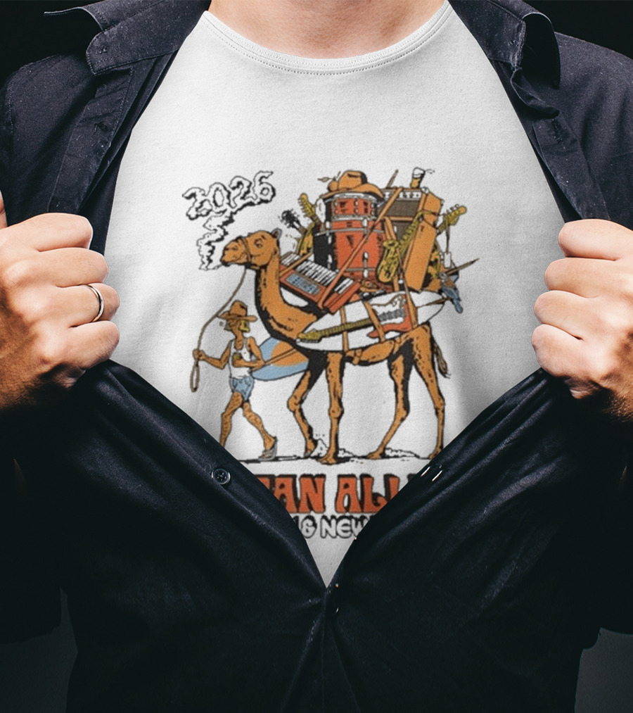 Ocean Alley 2026 Australia New Zealand Tour Camel T-Shirt
