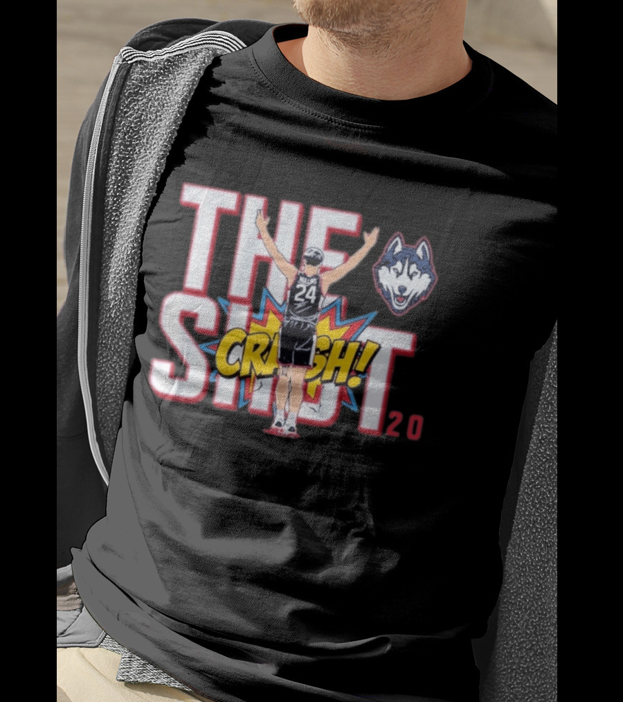 Uconn Huskies Braylon Mullins The Shot Crash 24 Basketball 20 T-Shirt