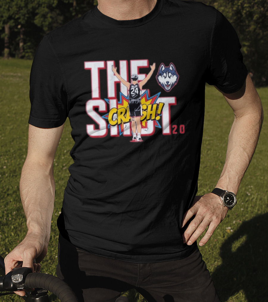 Uconn Huskies Braylon Mullins The Shot Crash 24 Basketball 20 T-Shirt