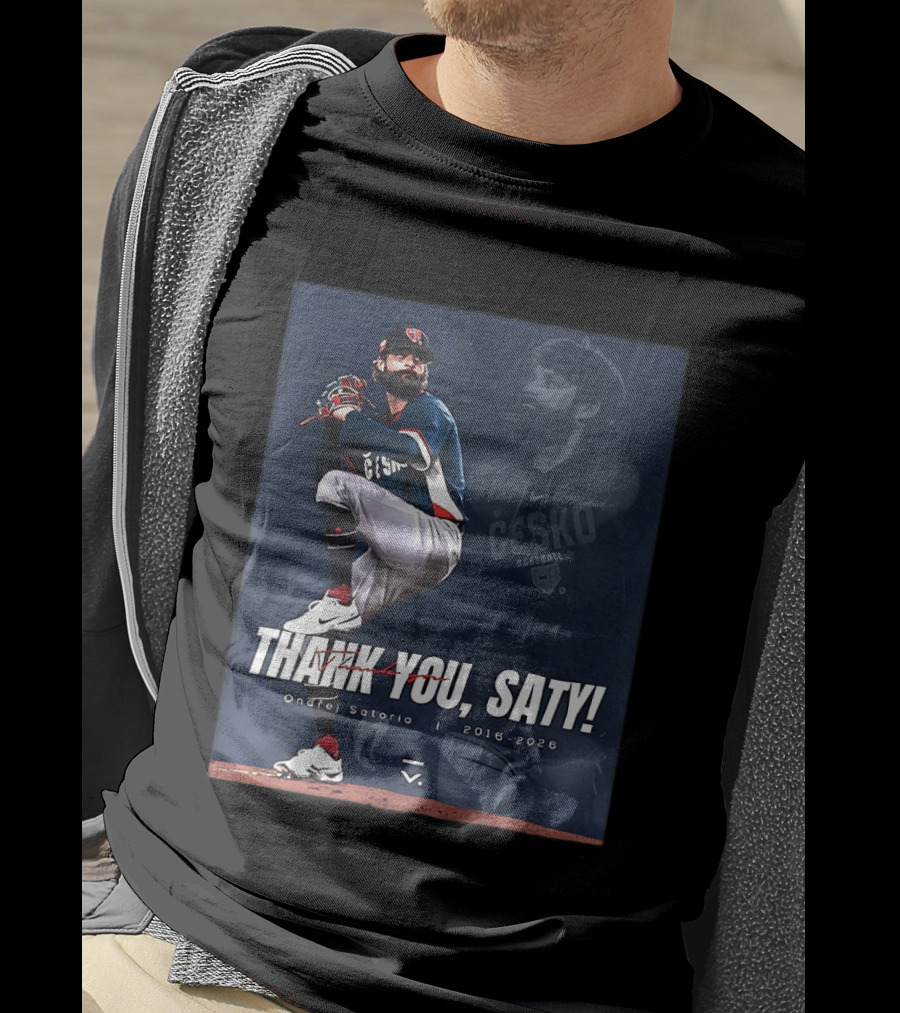 Thank You Saty Ondrej Satoria Cesko Baseball 2016 2026 T-Shirt