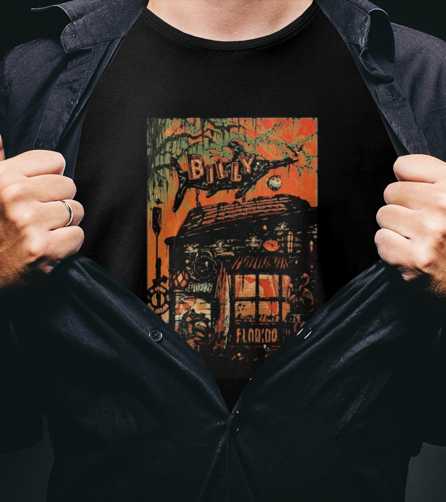 Billy Strings Saint Augustine FL April 2 2026 Amphitheatre Tour Retro Florida Swamp Shack Scene T-Shirt
