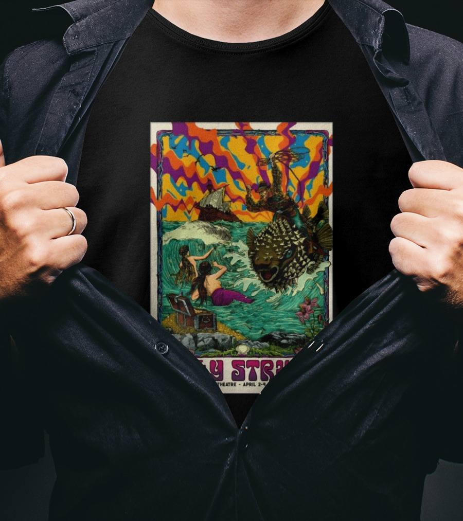 Billy Strings St. Augustine Amphitheatre April 2 4 2026 Psychedelic T-Shirt
