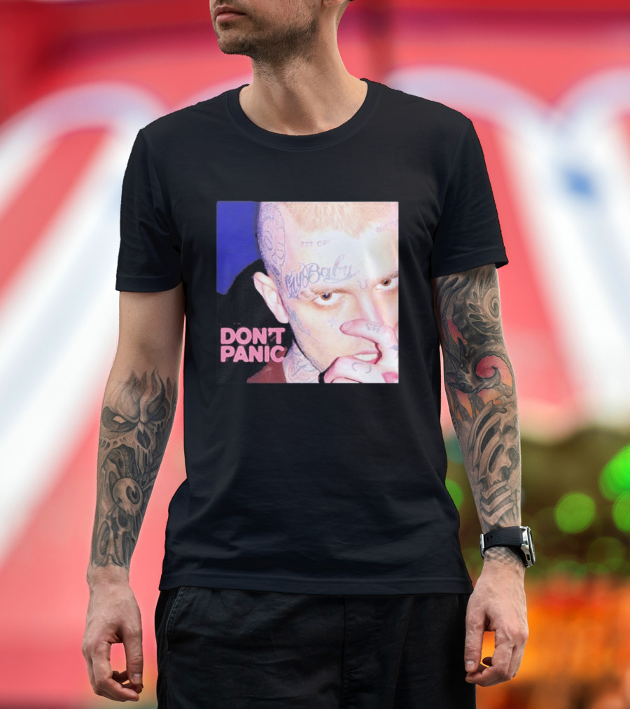 Lil Peep Don't Panic Single Cover Tattoo T-Shirt