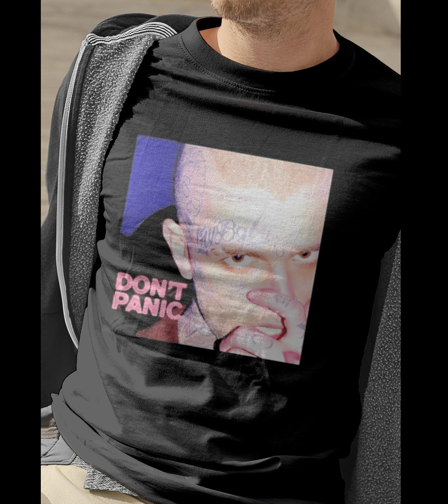 Lil Peep Don't Panic Single Cover Tattoo T-Shirt
