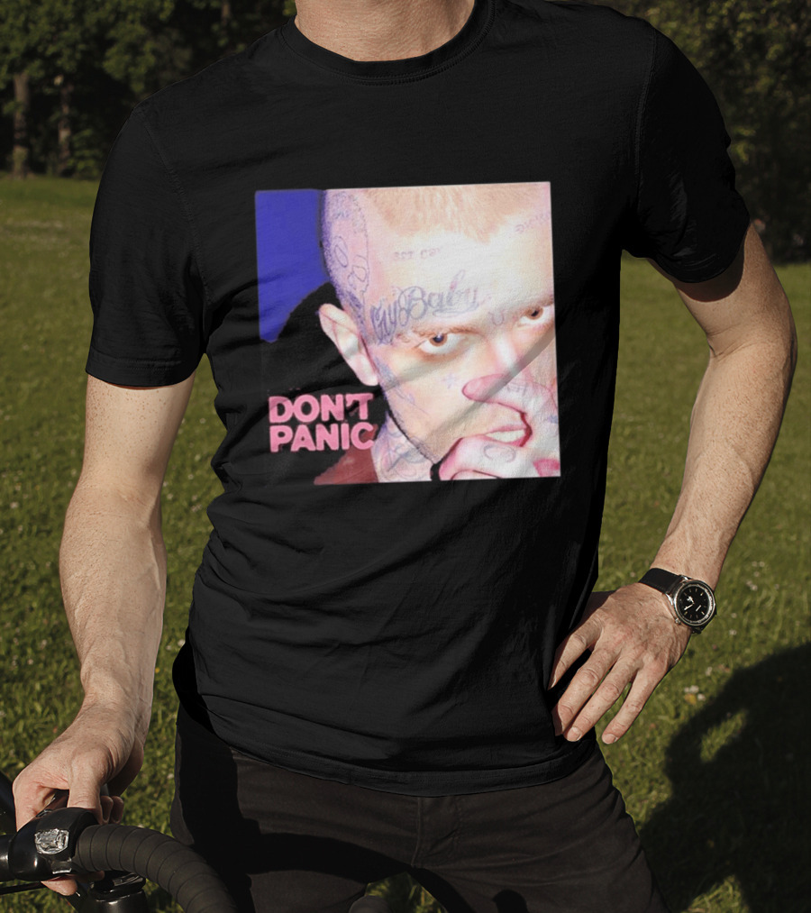 Lil Peep Don't Panic Single Cover Tattoo T-Shirt