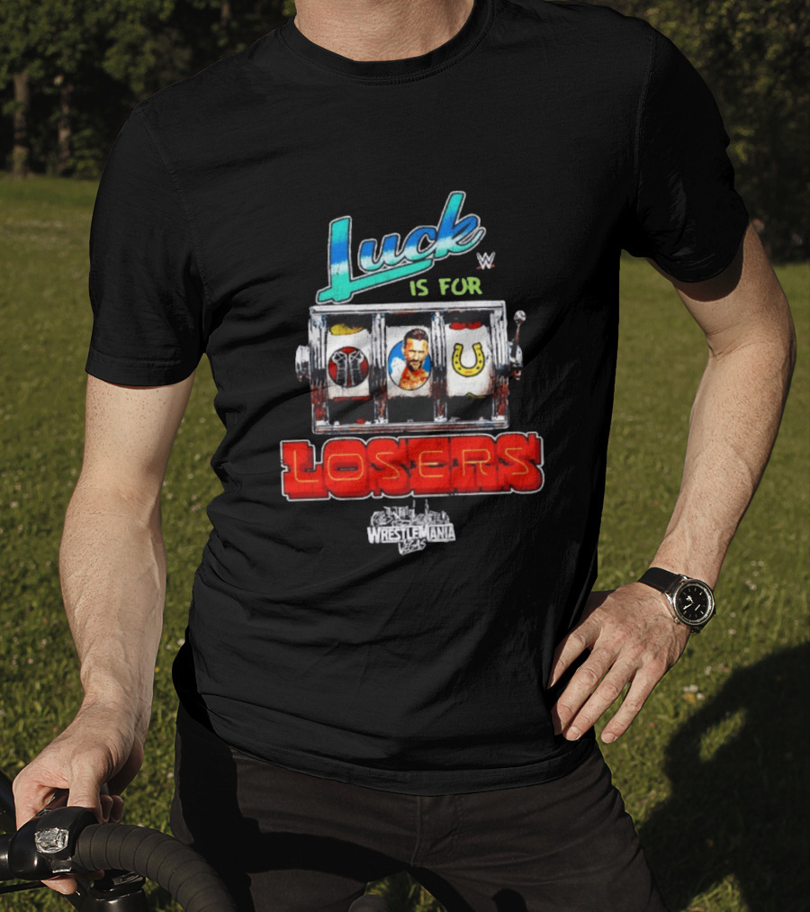 Luck Is For Losers WWE CM Punk WrestleMania Vegas Slot Machine T-Shirt