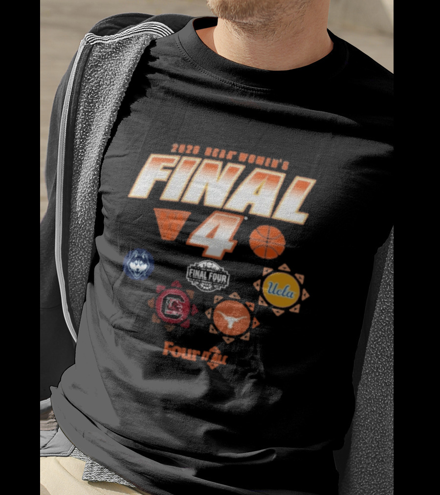 2026 NCAA Women's Final Four UConn UCLA South Carolina Texas T-Shirt