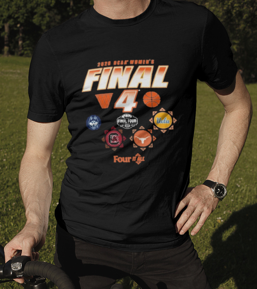 2026 NCAA Women's Final Four UConn UCLA South Carolina Texas T-Shirt