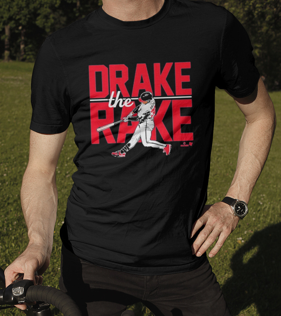 Drake Baldwin The Rake Baseball Player Swinging Bat T-Shirt